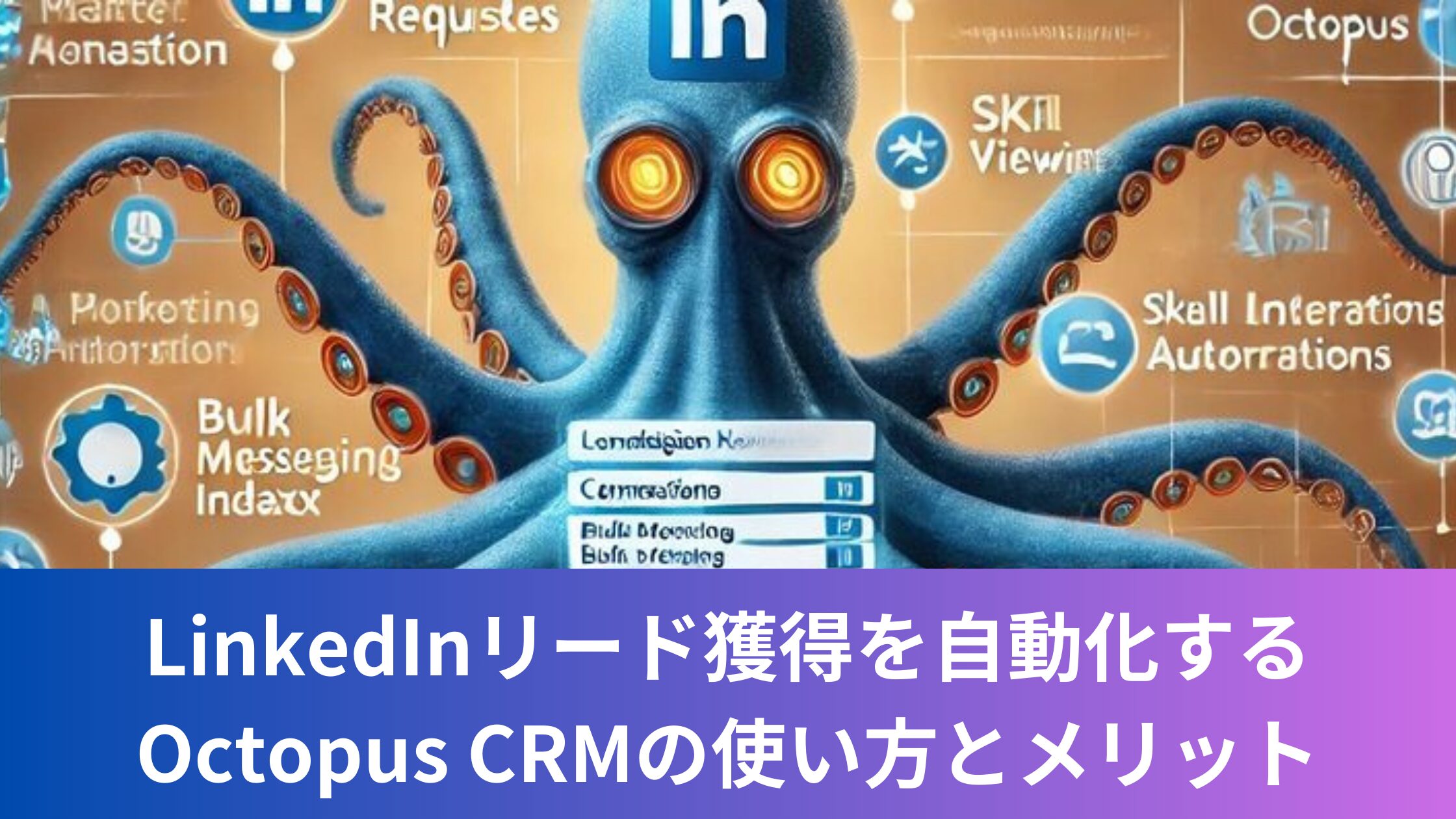 LinkedInリード獲得を自動化するOctopus CRMの使い方とメリット