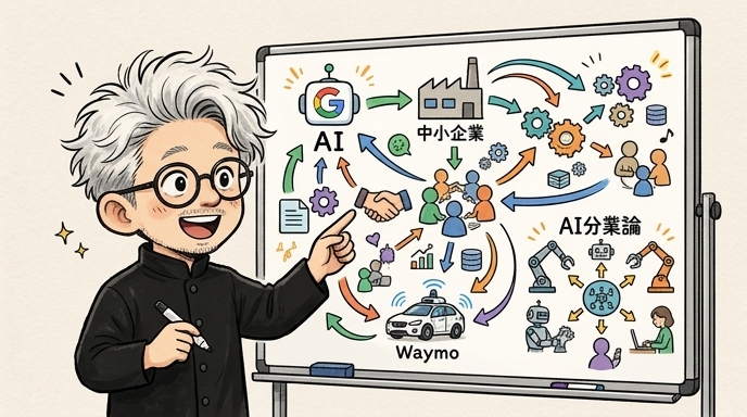 Google Gemini最新進化が暴いた「中小企業のAI分業論」——Waymo車内統合と学生無料化から読み解く勝者の設計図